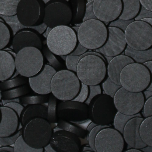 MeepleSource.com | Black Wooden Discs (15mm x 4mm)
