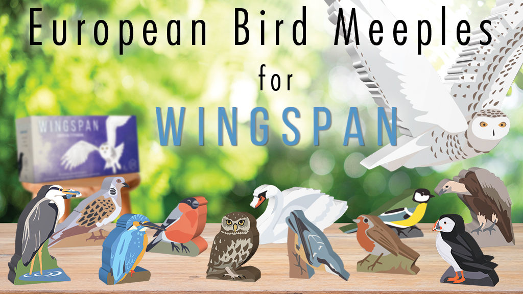 Custom Set Of Painted European Wingspan Bird Meeples