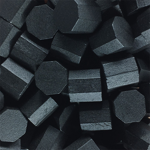 Black Wooden Octagons (10x10x10mm)