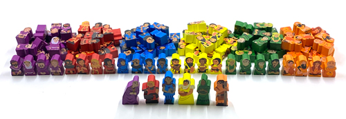126-piece Character Meeple Set for Architects of the West Kingdom and Age of Artisans