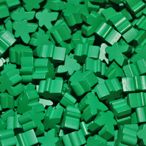 Green Mini Meeples (12mm)