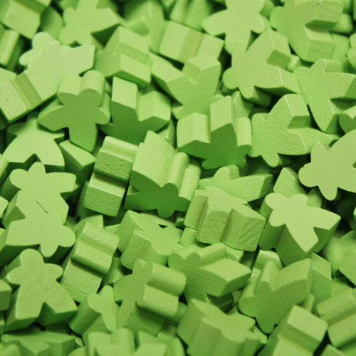 Lime Green Mini Meeples (12mm)