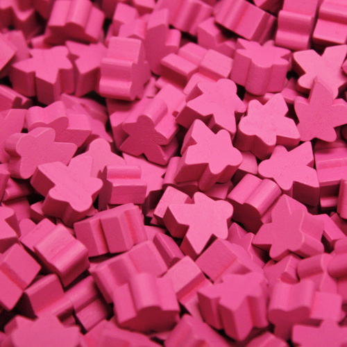 Pink Mini Meeples (12mm)
