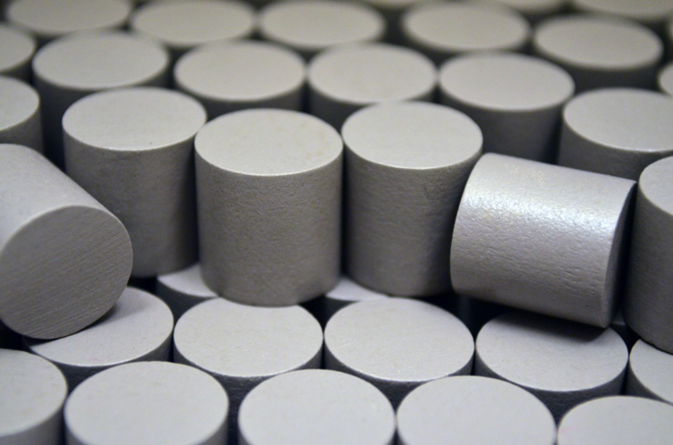 Grey Wooden Cylinders (15x15mm)