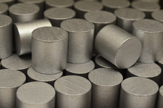 Metallic Silver Wooden Cylinders (15mm)