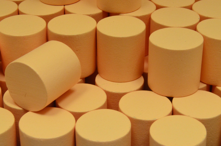 Tan Wooden Cylinders (15x15mm)