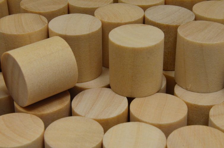 Unpainted Wooden Cylinders (15x15mm)