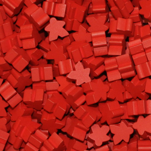 Red Meeples (16mm)