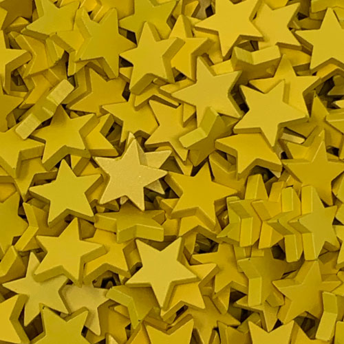 Large Yellow Stars (19 mm)
