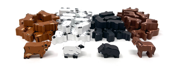 Agricola: All Creatures Big and Small - Realistic Animals (65 pcs)