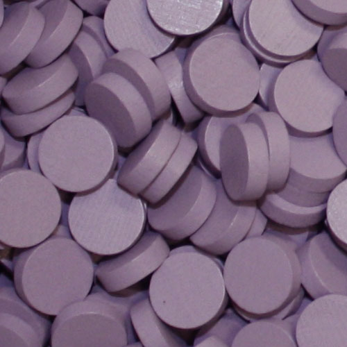Lavender Wooden Discs (15mm x 4mm)