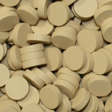 Tan Wooden Discs (15mm x 4mm)