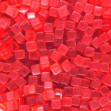 Red (Translucent) Acrylic Cubes (8mm)