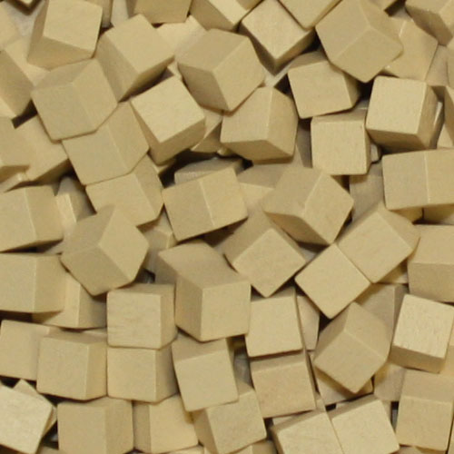 Tan Wooden Cubes