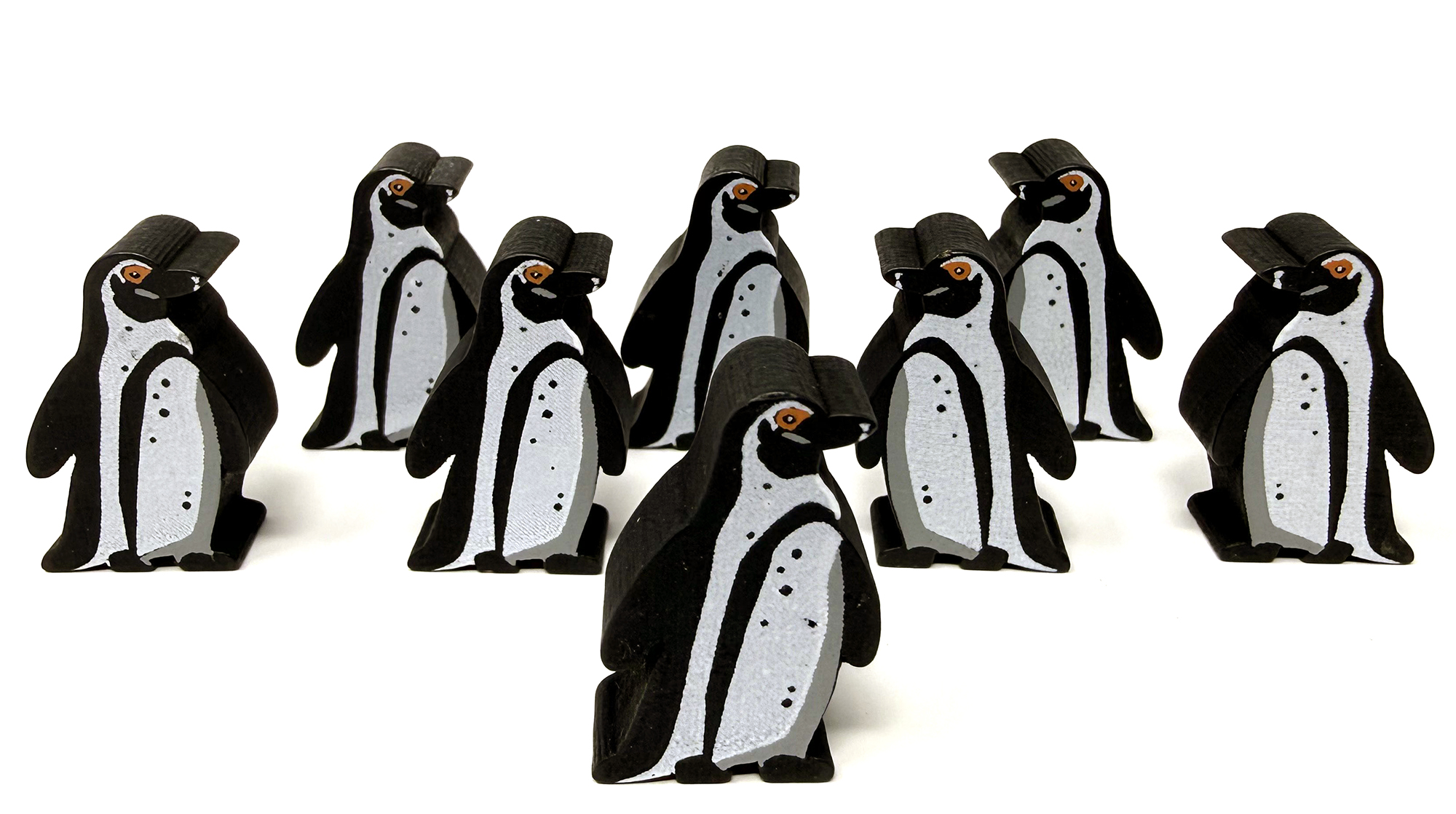 African Penguin Meeples (8-pc set)