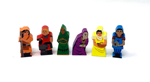 6-piece Set of Large Artisan Meeples for the Age of Artisans Expansion