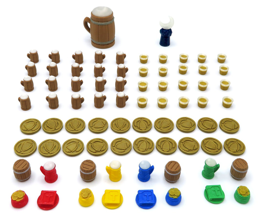 3D Printed Upgrade Kit for Taverns of Tiefenthal (78 pieces)
