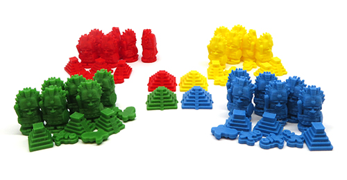 3D Printed Upgrade Kit for Tzolk'in - Player Pack (56 pieces)