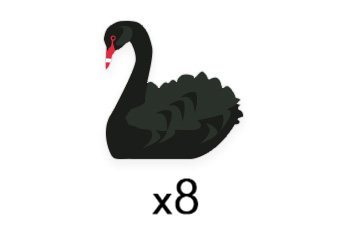PRE-ORDER: Black Swan Meeples (8-pc set)