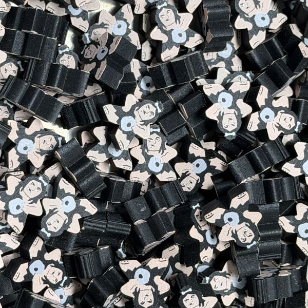 Black Cave Lady (Stone Age) - Individual Character Meeple