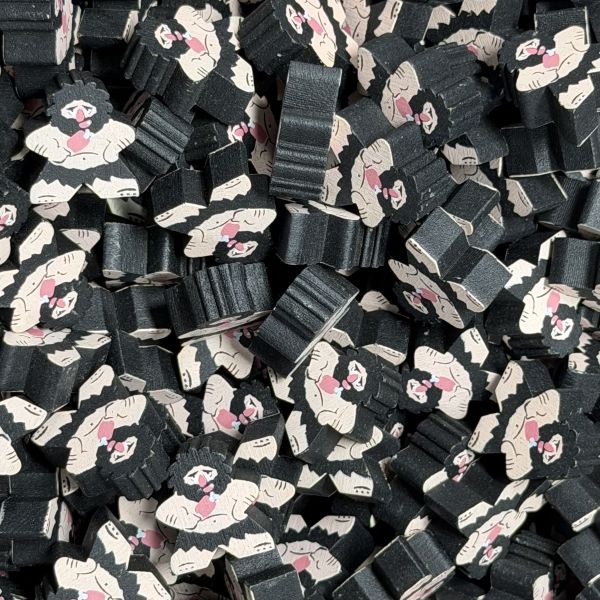 Black Caveman (Stone Age) - Individual Character Meeple