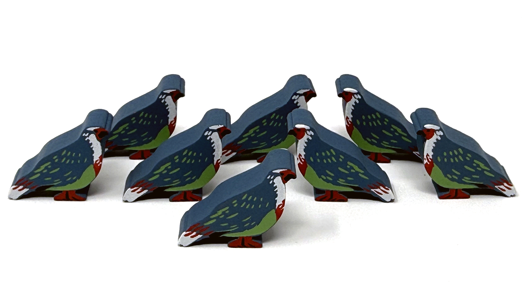 Blood Pheasant Meeples (8-pc set)