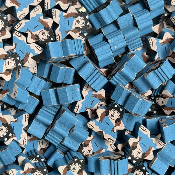 Blue Cave Lady (Stone Age) - Individual Character Meeple