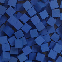 Blue Wooden Cubes