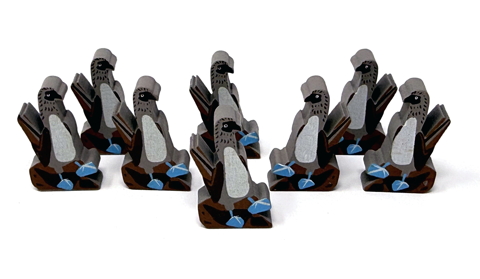 Blue-Footed Booby Meeples (8-pc set)