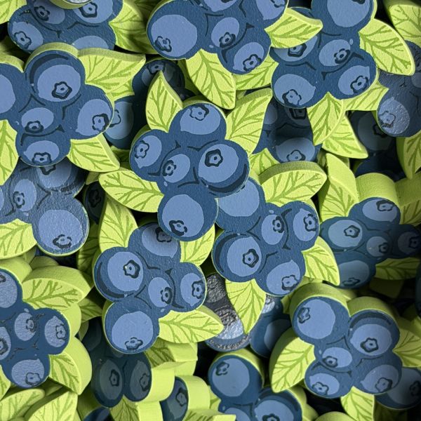 Blueberry Bits - Cluster of 5 (from Woodcraft)