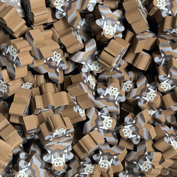 Brown Female Viking (Champions of Midgard) - Individual Character Meeple