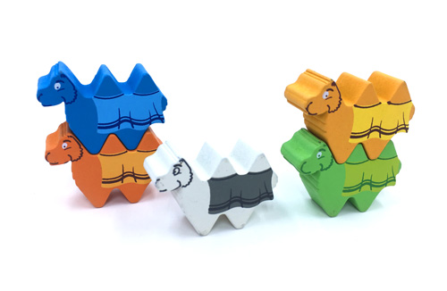 5-Piece Set of Character Camels (Compatible with Camel Up - Original Game)