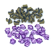 Mushroom and Gem Set (48 pcs) - Perfect for Caverna: The Forgotten Folk Expansion!