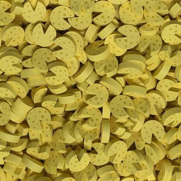 Cheese Wheel Bits (Bright Yellow)