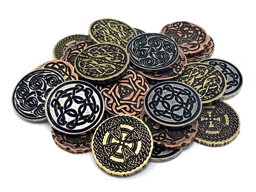 Celtic Metal Coins (24 pcs)