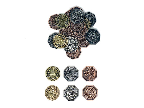 MeepleSource.com | Dwarven Metal Coins (24 pcs)