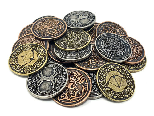 Elven Metal Coins (24 pcs) - LAST FEW SETS!