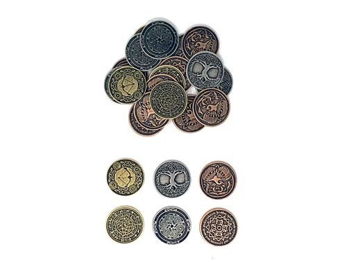 MeepleSource.com | Elven Metal Coins (24 pcs)