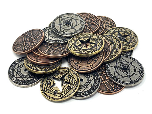 Wizard Metal Coins (24 pcs) - LAST SET!