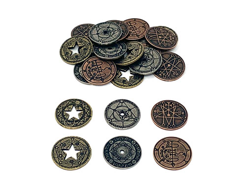 MeepleSource.com | Wizard Metal Coins (24 pcs) - LAST SET!