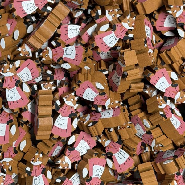 Fox (Creature Comforts) - Individual Character Meeple (FACTORY IMPERFECT)