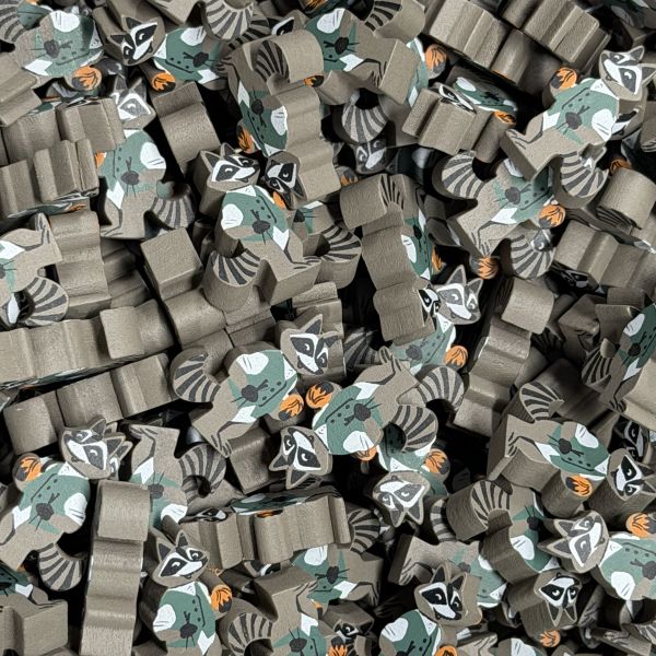 Raccoon (Creature Comforts) - Individual Character Meeple