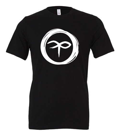 Charterstone: Black Charter (Black T-Shirt with White Logo)