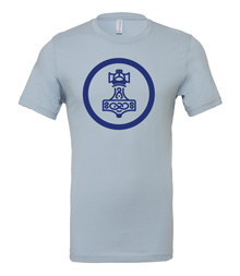 Scythe: Nordic Kingdoms (Light Blue T-Shirt with Blue Logo)