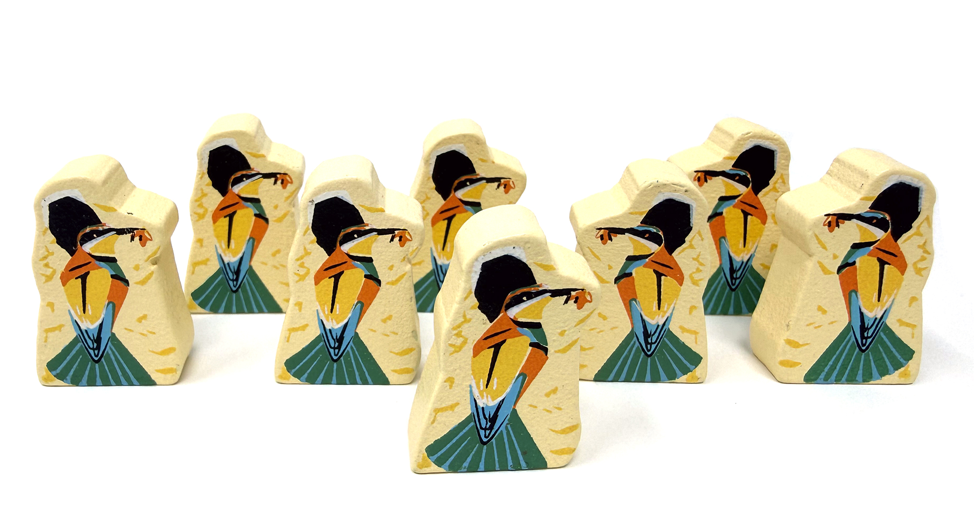 European Bee-eater Meeples (8-pc set)