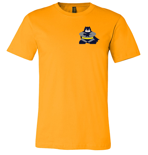 Full-Color Meeple T-Shirt (Heroes & Villains Series) - Bruce