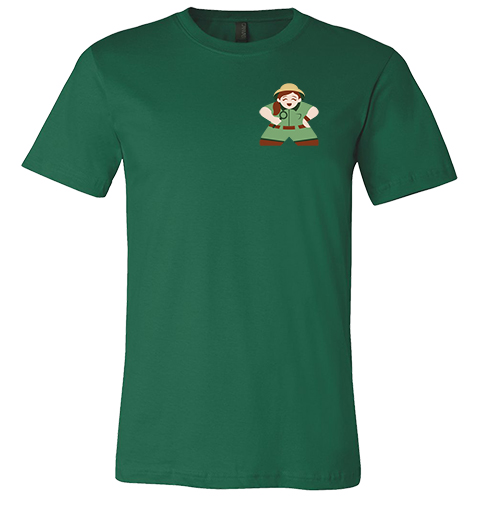 Full-Color Meeple T-Shirt (Character Series) - Explorer