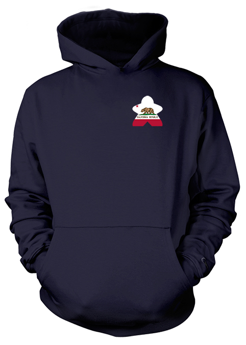 Full-Color Meeple Hoodie (Flag Series) - California