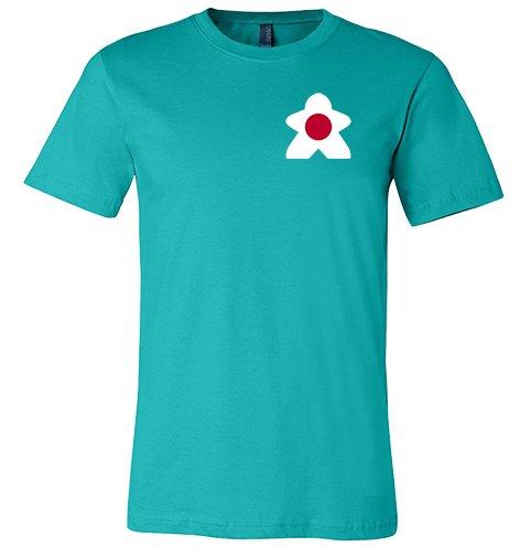Full-Color Meeple T-Shirt (Flag Series) - Japan