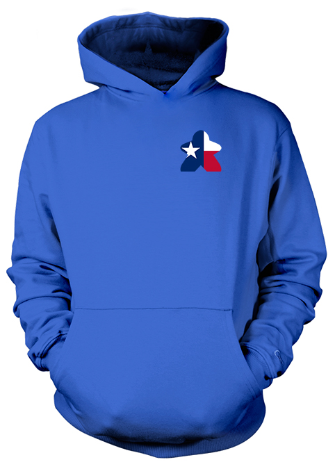 Full-Color Meeple Hoodie (Flag Series) - Texas